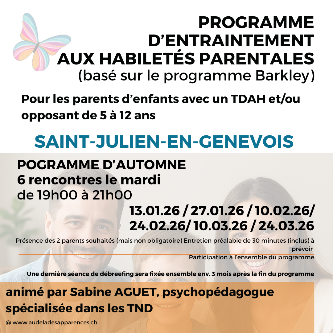 👨👩👧 Programme d’Habiletés Parentales – Inspiré de la méthode Barkley / SAINT-JULIEN-EN-GENEVOIS