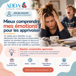Atelier parents - Mieux comprendre mes emotions pour les apprivoiser